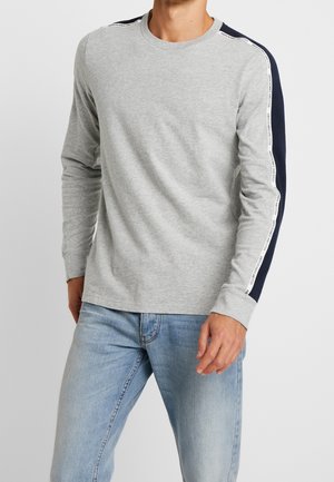 Langarmshirt - mottled grey