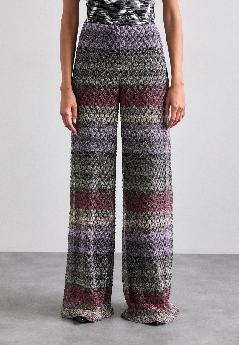 Missoni - Stoffhose - multicolored/red/lilac, Vergrößern