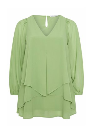 Yours Clothing, Bluse - green