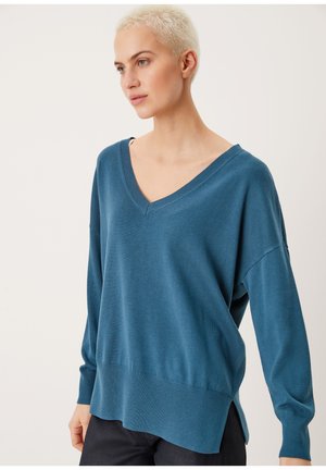 MIT V-NECK - Jumper - petrol