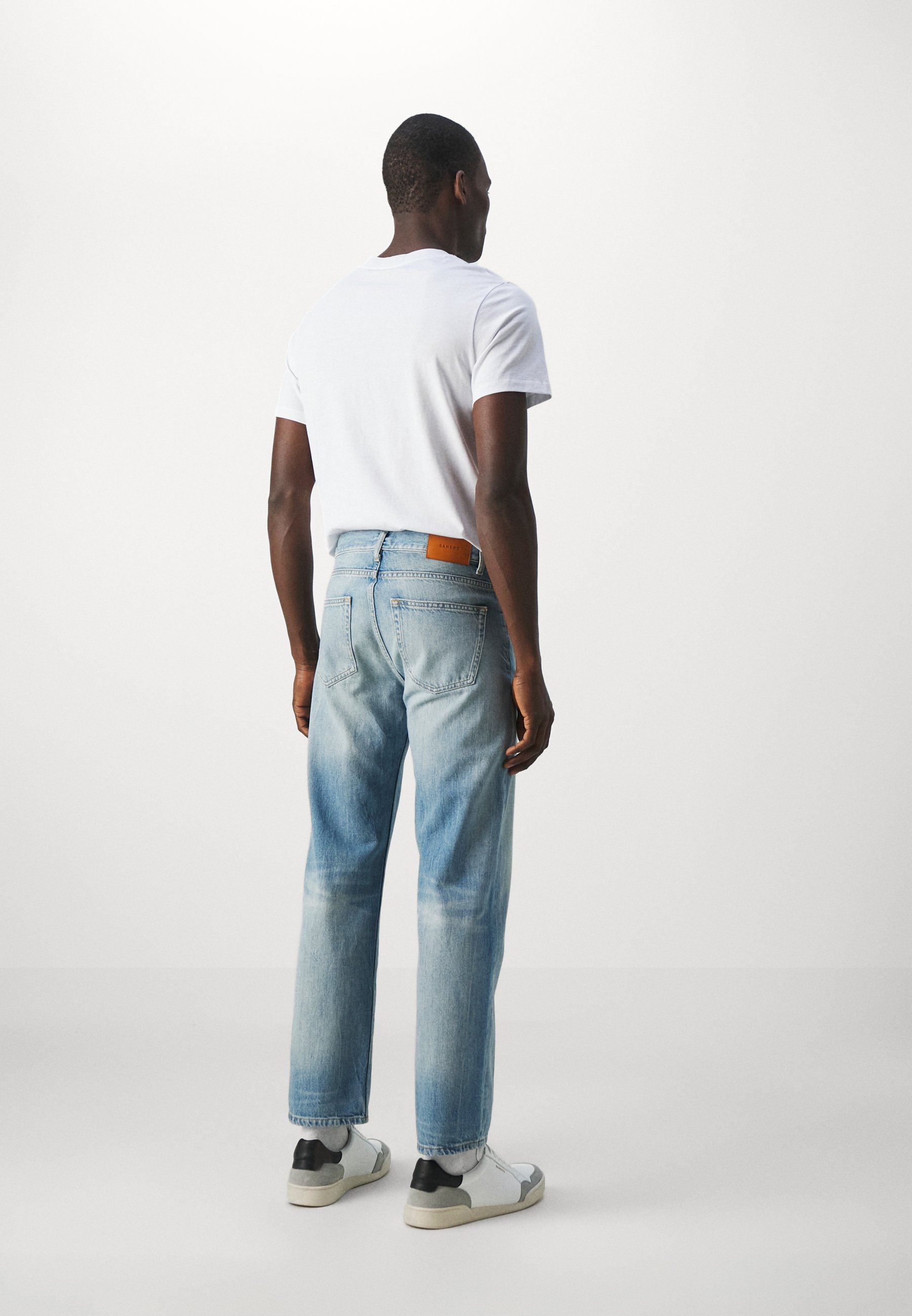 Sandro ジーンズ sandro WHISKERS FADED - Straight leg jeans - blue vintage