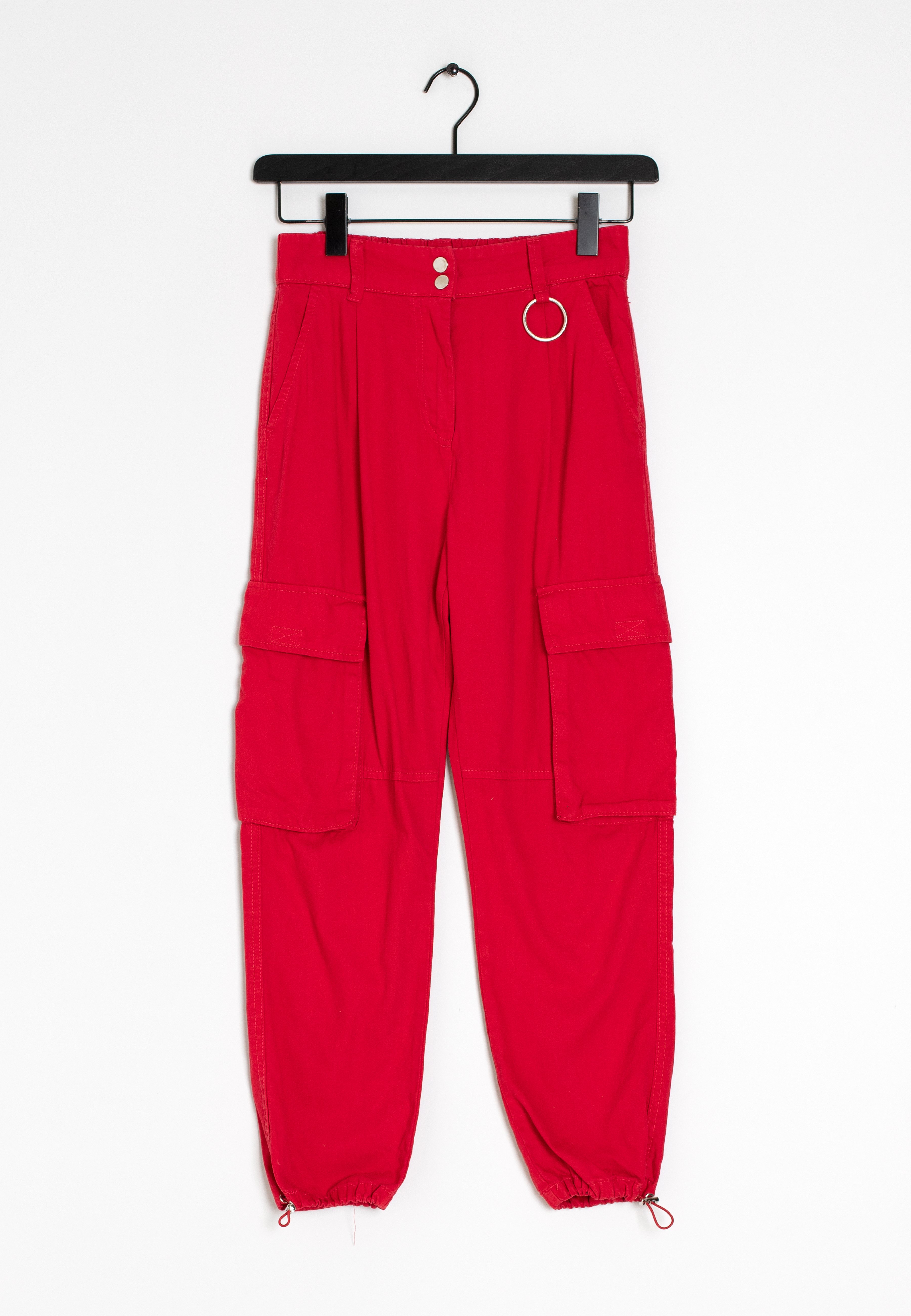 Bershka Pantalones cargo - red/rojo - Zalando.es