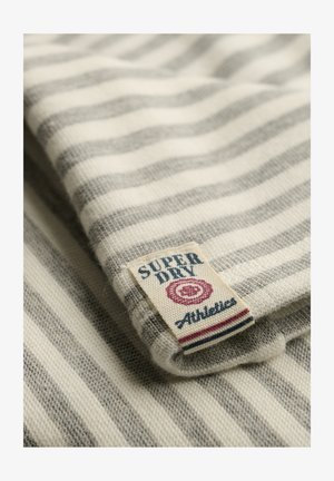 Superdry & Co, SUPERDRY ATHLETIC ESSENTIALS STRIPE JERSEY BANDEAU TOP.. - Top - grey marl stripe