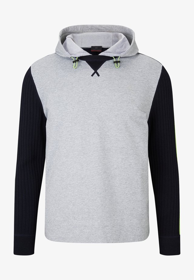 Sweater - grau/navy-blau
