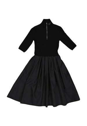 Prada MID-LENGTH DRESS BLACK - Robe pull - black