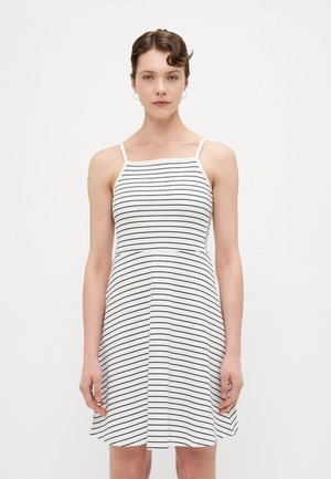 ONLDEMI DRESS  - Trikoomekko - cloud dancer/navy