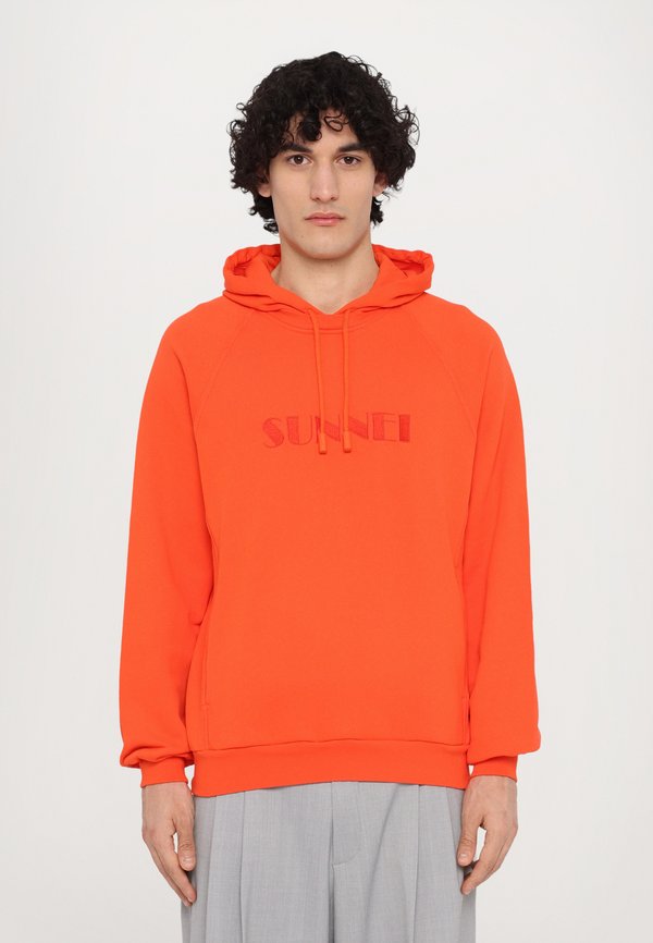 DOUBLE HOODIE UNISEX - Sweatshirt - bright orange4