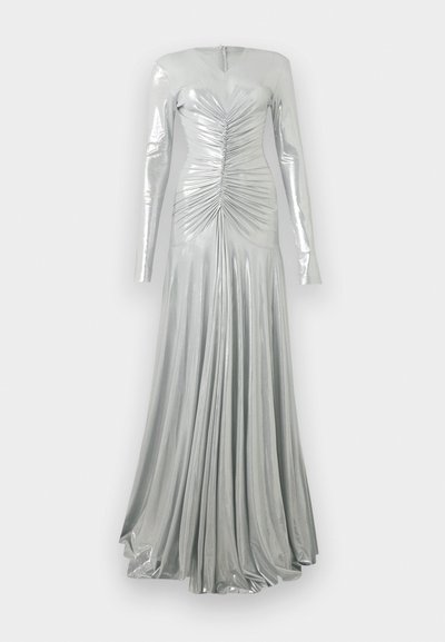 Norma Kamali LONG SLEEVE V NECK - Ένδυση για ειδικές περιστάσεις - silver-coloured