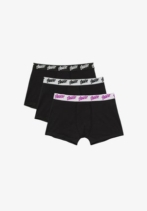 PULL&BEAR, LOGO - 3-PACK OF BOXERS < - Boxers - black