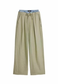 HYBRID LONG PANTS WITH -  CHECKS - Pantalon classique - gray