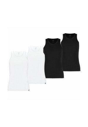 4ER PACK  - Unterhemd/-shirt - weiss schwarz