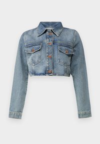 ONLBARBEL CROPED JACKET - Denim jacket - light blue denim