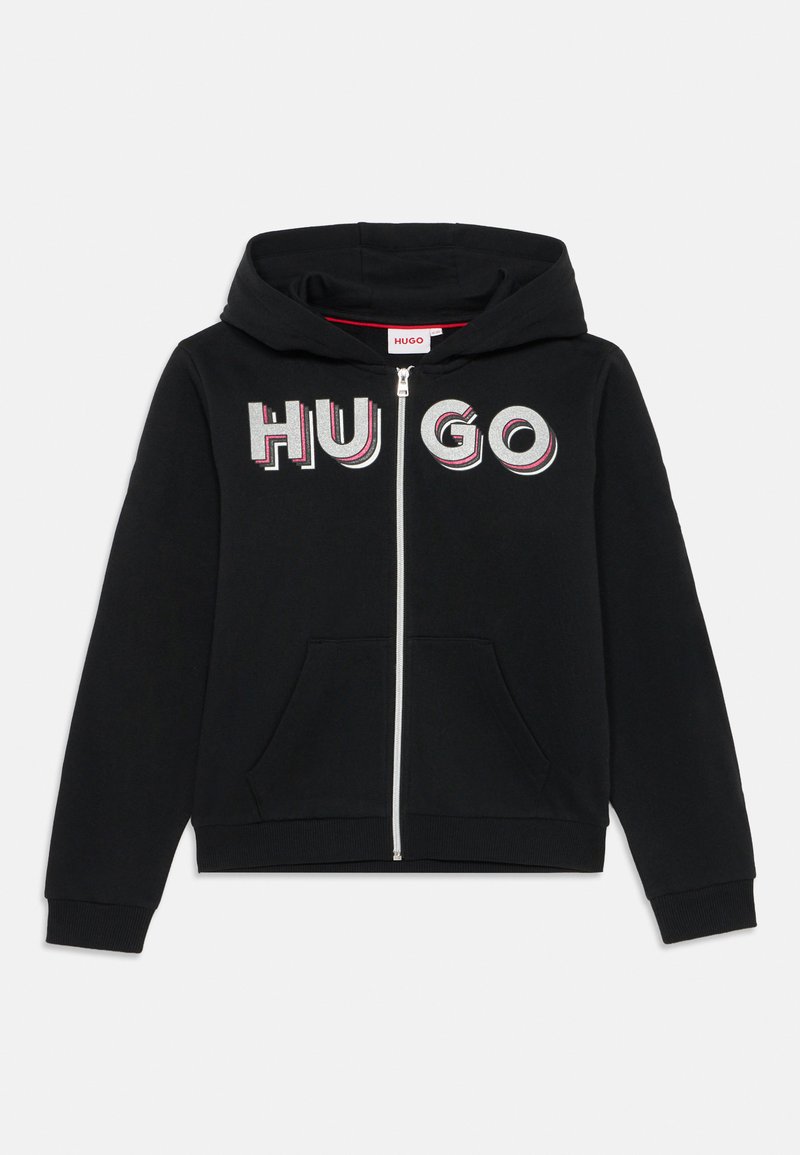 HUGO Kids Sweater met rits zwart