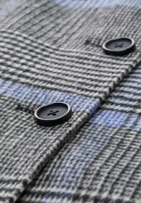 TOM TAILOR KARIERTER - Halflange jas - navy blue check