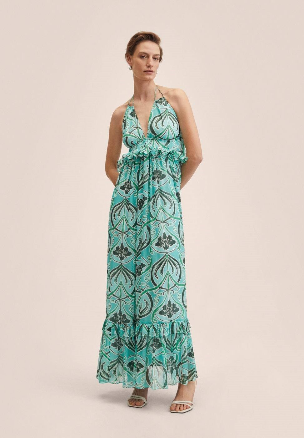 Mango Vestido largo - modrá/azul marino - Zalando.es