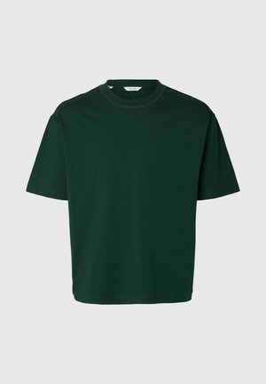 Selected, SLHRELAXASPEN PLY SS O NECK NOOS - Basic póló - pine grove