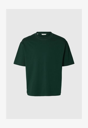 Selected, SLHRELAXASPEN PLY SS O NECK NOOS - Basic póló - pine grove