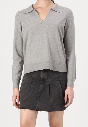 Svetr - mottled light grey