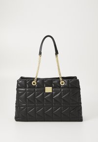 KUILT TOTE - Mala de mão - black