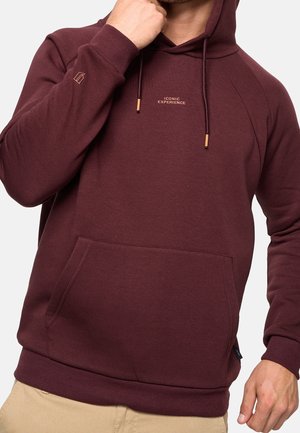 Sweat à capuche - mottled bordeaux