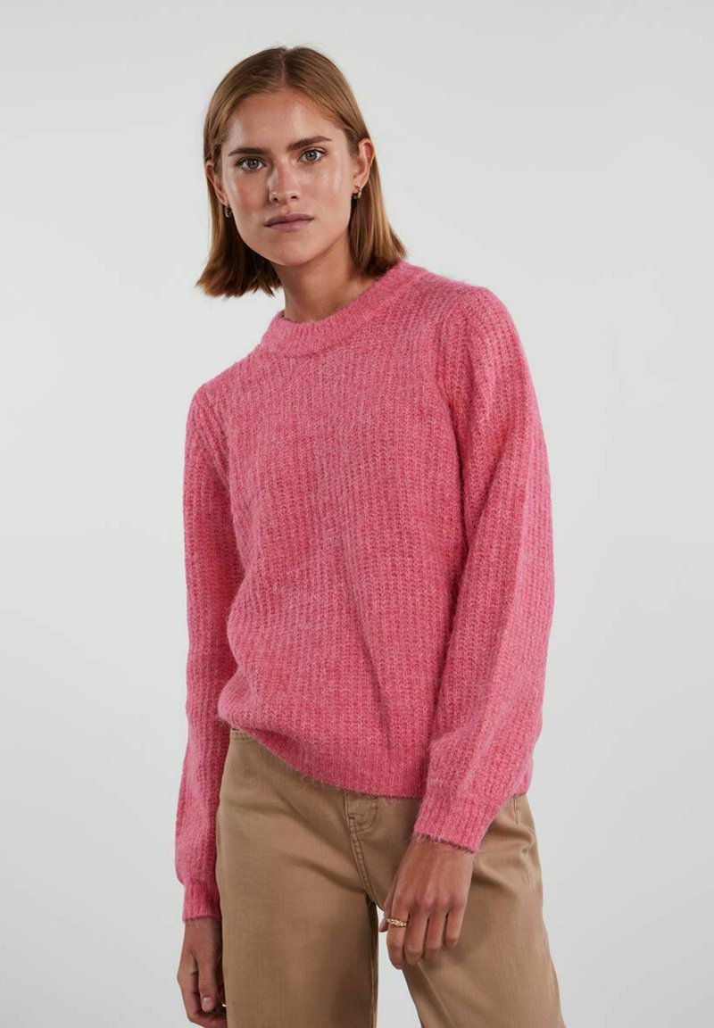 Pcjimma Ls O-Neck Cuff Knit Pwp Bc, Airy Blue., XL
