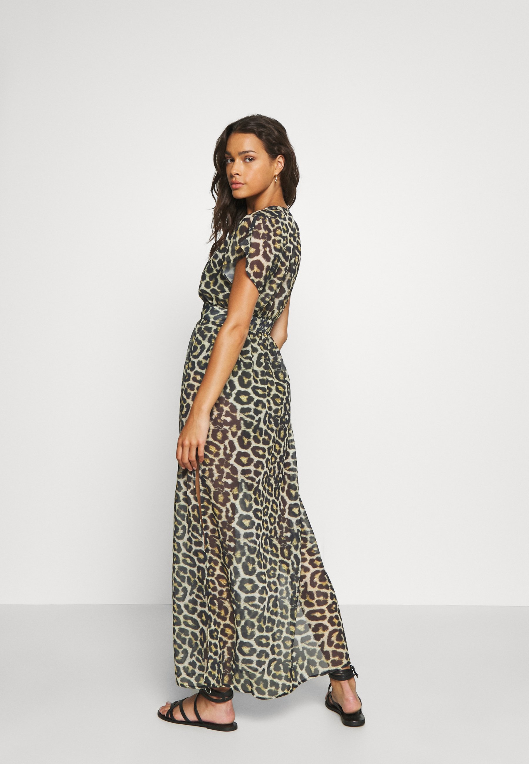 Wolf & Whistle LEOPARD PRINT BEACH DRESS Strandaccessories s.Oliver TUNIC - Strandaccessories - schwarz bedr