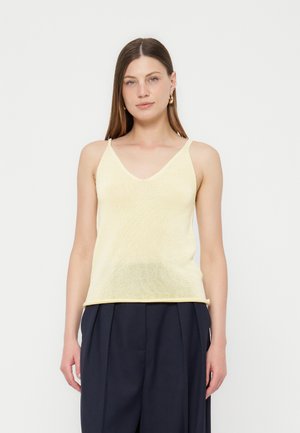 Anna Field KNITTED TOP - Top - pastel yellow