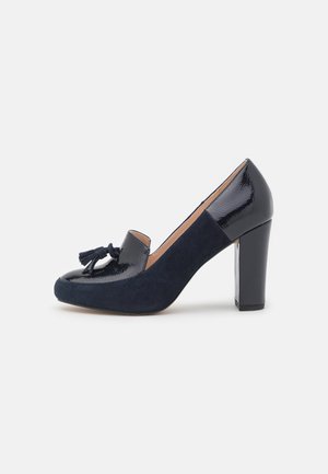 Højhælede pumps - dark blue