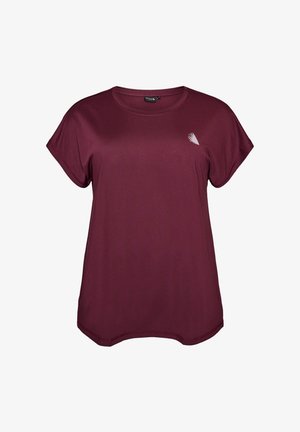 Active by Zizzi, T-SHIRT - Lihtne T-särk - rot
