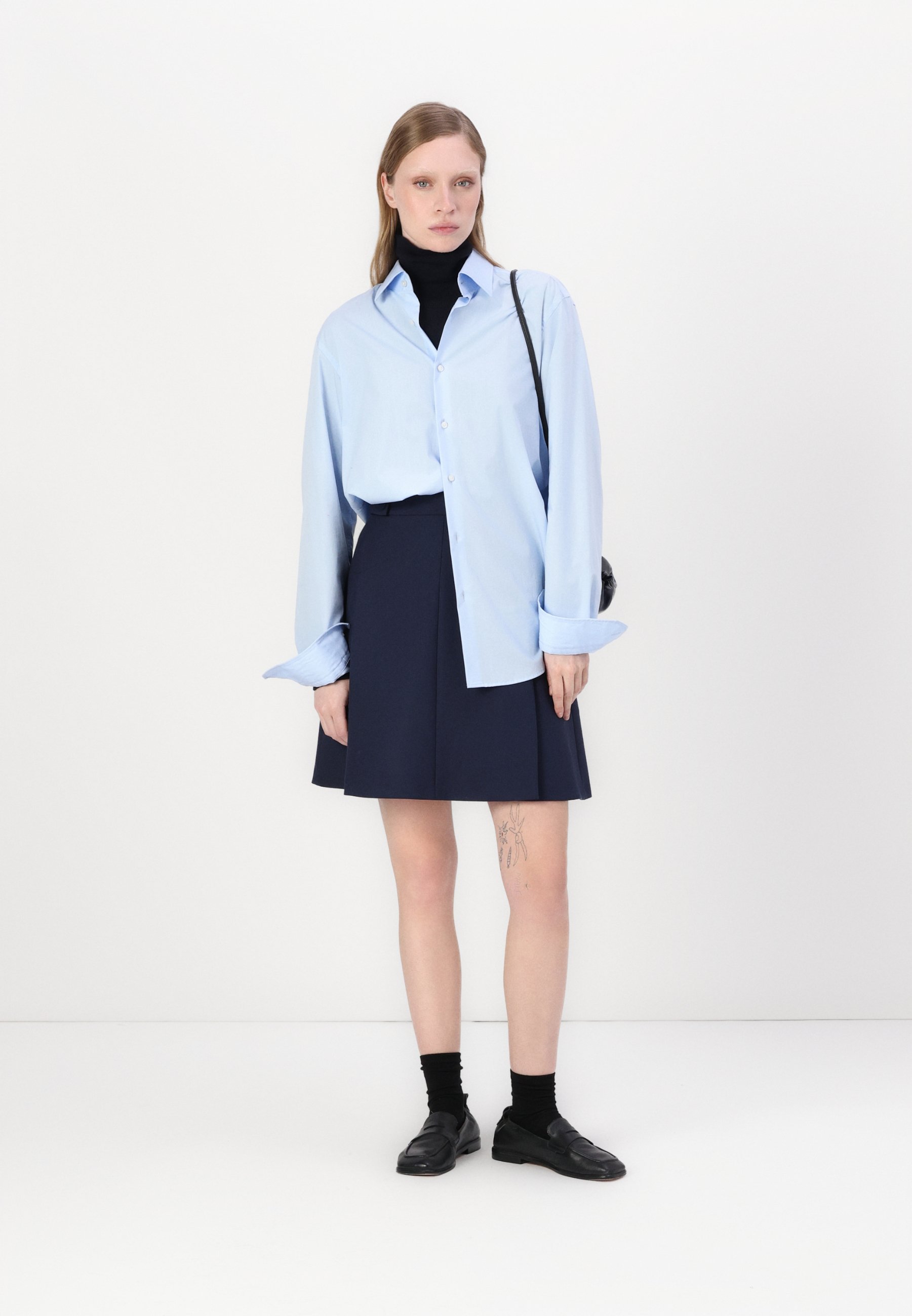 BOSS VERCI - A-line skirt - dark blue - Zalando.ie