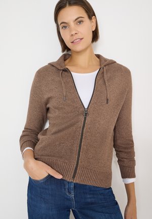 COSY MIT HOODIE - Gilet - braun