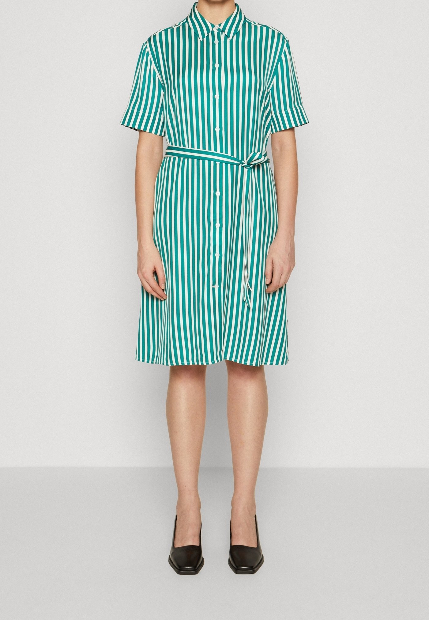 Tommy Hilfiger Shirt dress - green - (Pre-owned) - Zalando.ie