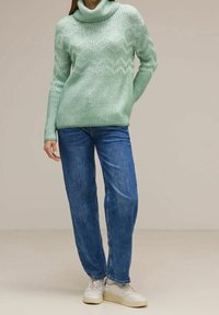 Street One Svetr - mottled dark green