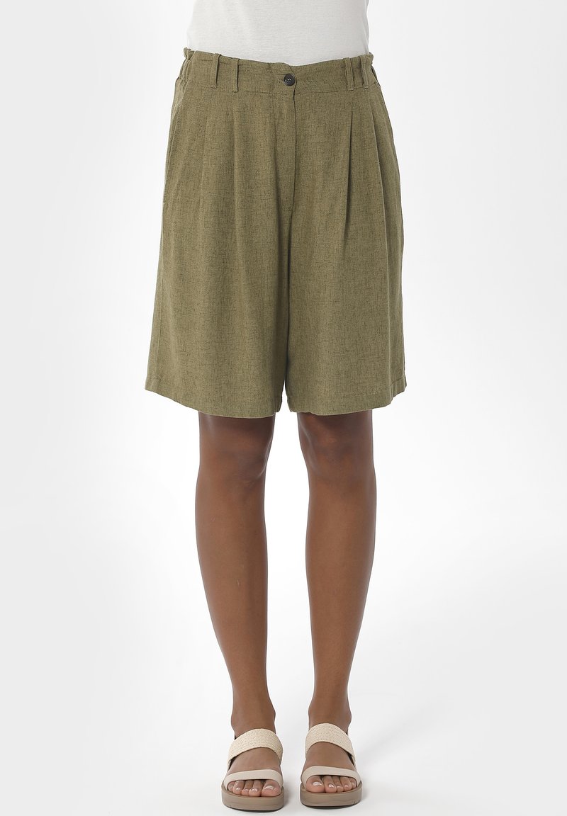 Damen Kleider | ORGANICATION Shorts olive/oliv - PR32198 Damen Kleider | ORGANICATION Shorts olive/oliv - PR32198
