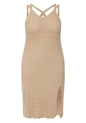 Ulla Popken, Robe fourreau - beige