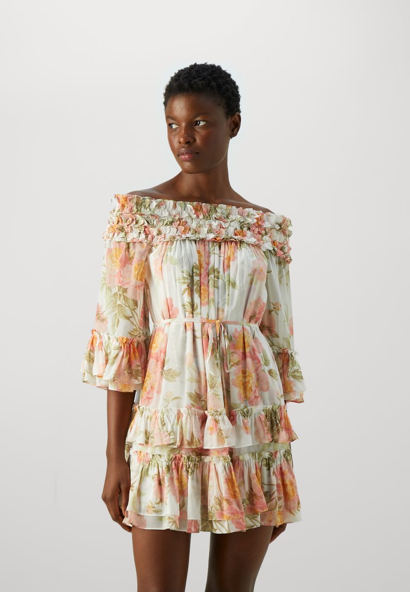 needle and thread off the shoulder dress Elia Off-Shoulder Gown Pink