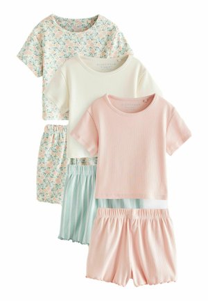 3 PACK  REGULAR FIT - Pyžamová súprava - pink blue floral