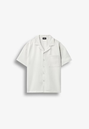 Burocs, HERRINGBONE SHIRT - Πουκάμισο - off white