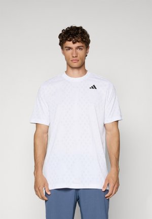 CLUB GRAPH TEE - Print T-shirt - white/dash grey