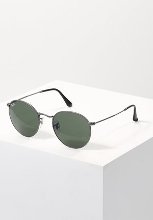 ROUND METAL UNISEX - Sonnenbrille - gunmetal/crystal green