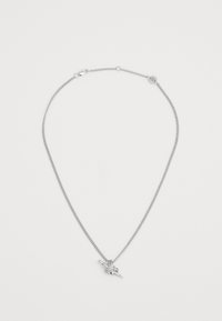 HEART & DAGGER CHAIN CAST PENDANT NECKLACE - Colier - silver-coloured