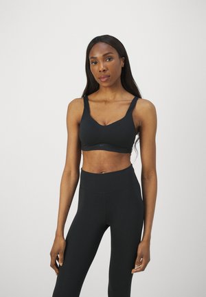 ALATE MIT STARKEM HALT - Brassières de sport à maintien supérieur - black/cool grey