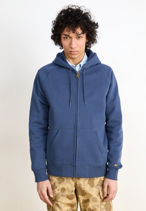 Carhartt WIP HOODED CHASE JACKET - Hoodie - dusky blue/gold