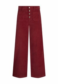LIU JO FLARED VELVET - Broek - bordeaux