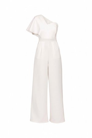 WAL G., BETTY ONE SHOULDER  - Overal - white