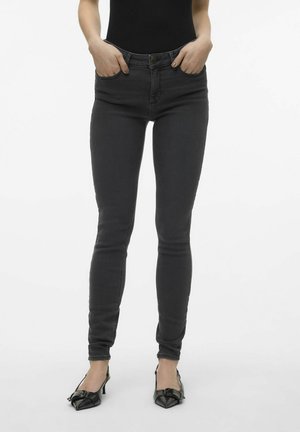 Vero Moda Jeansy Skinny Fit - dark grey denim