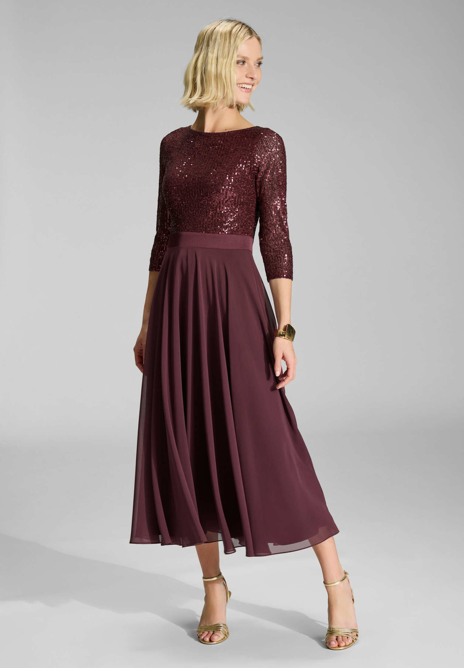 Swing Cocktail dress / Party dress - bordeaux - Zalando
