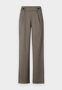 JDYGEGGO MIA LONG CHECK PANT - Tygbyxor - cobblestone