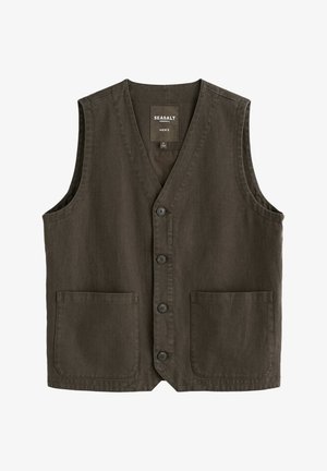 Seasalt Cornwall, SEASALT CORNWALL TOLLGATE WAISTCOAT - Γιλέκο - green - marsh