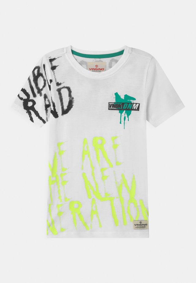 HEXUP - Print T-shirt - real white